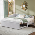 Twin Size Upholstered Linen Daybed with Pop up Trundle H753321