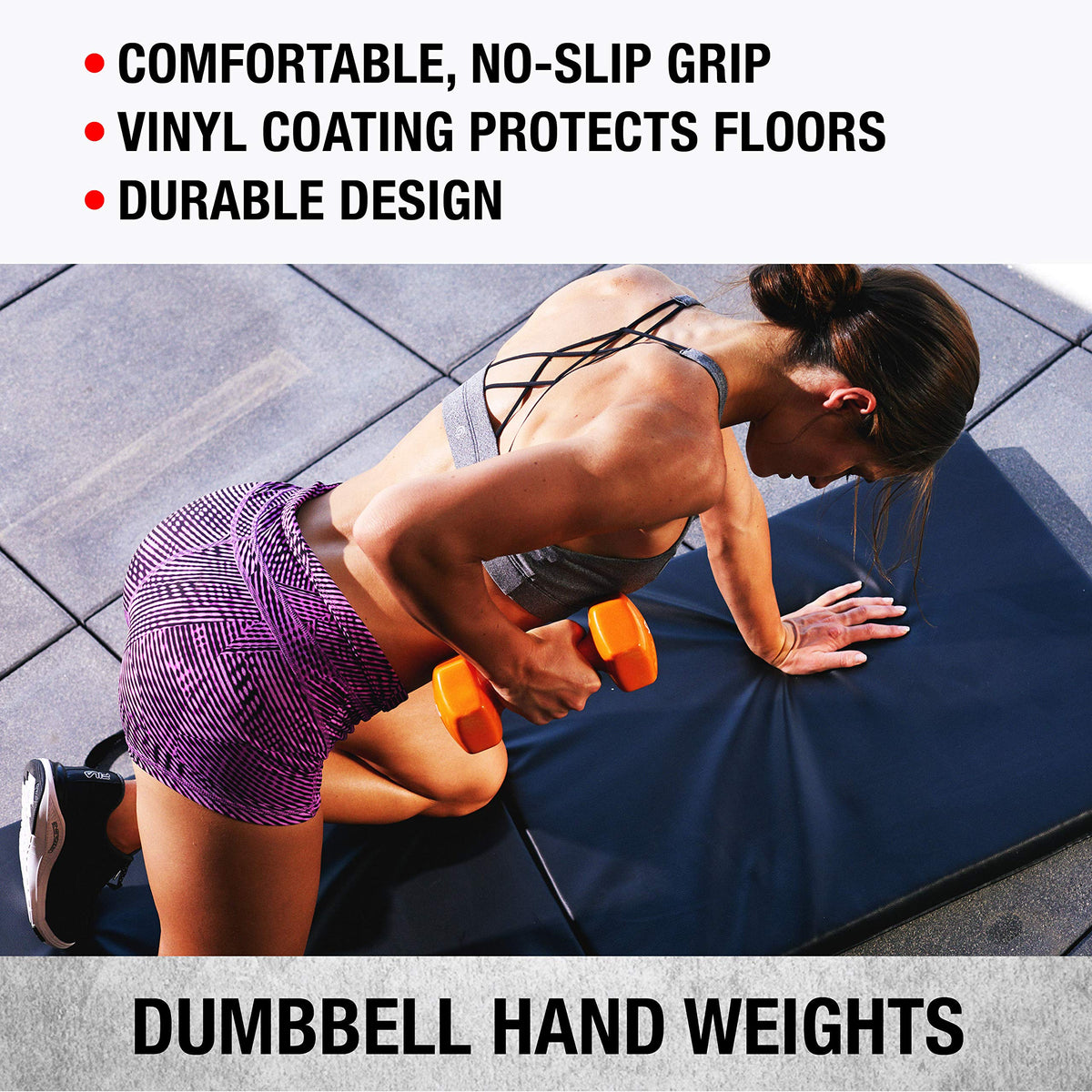 Vinyl Coated Dumbbells Set of 2 E574