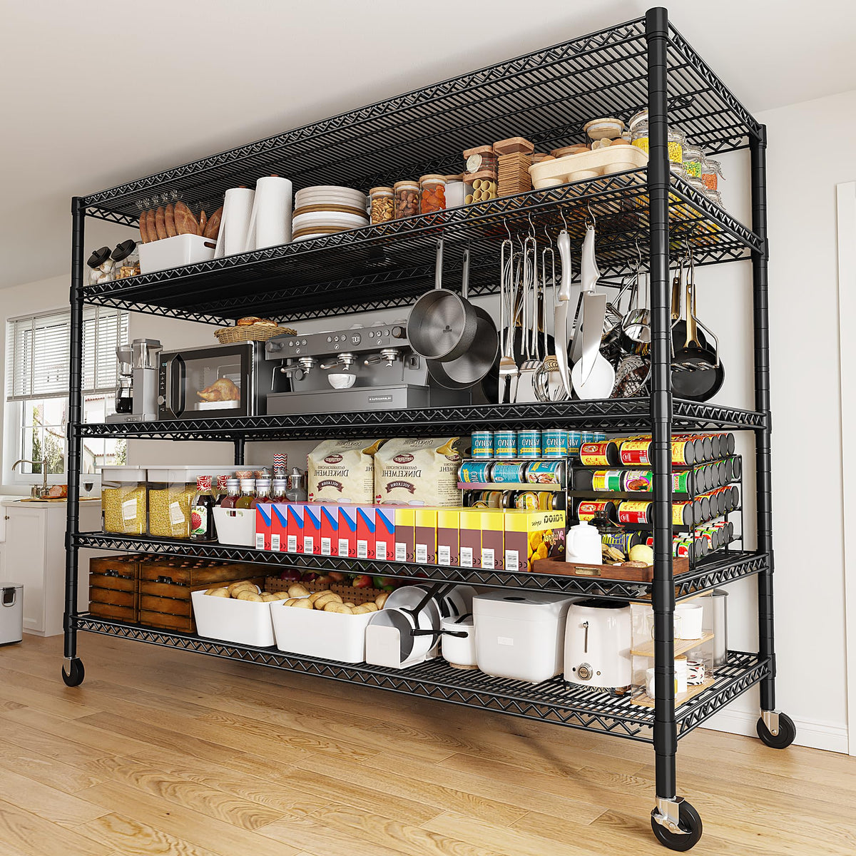 85.7" 5-Tier Adjustable Garage Shelving P72950