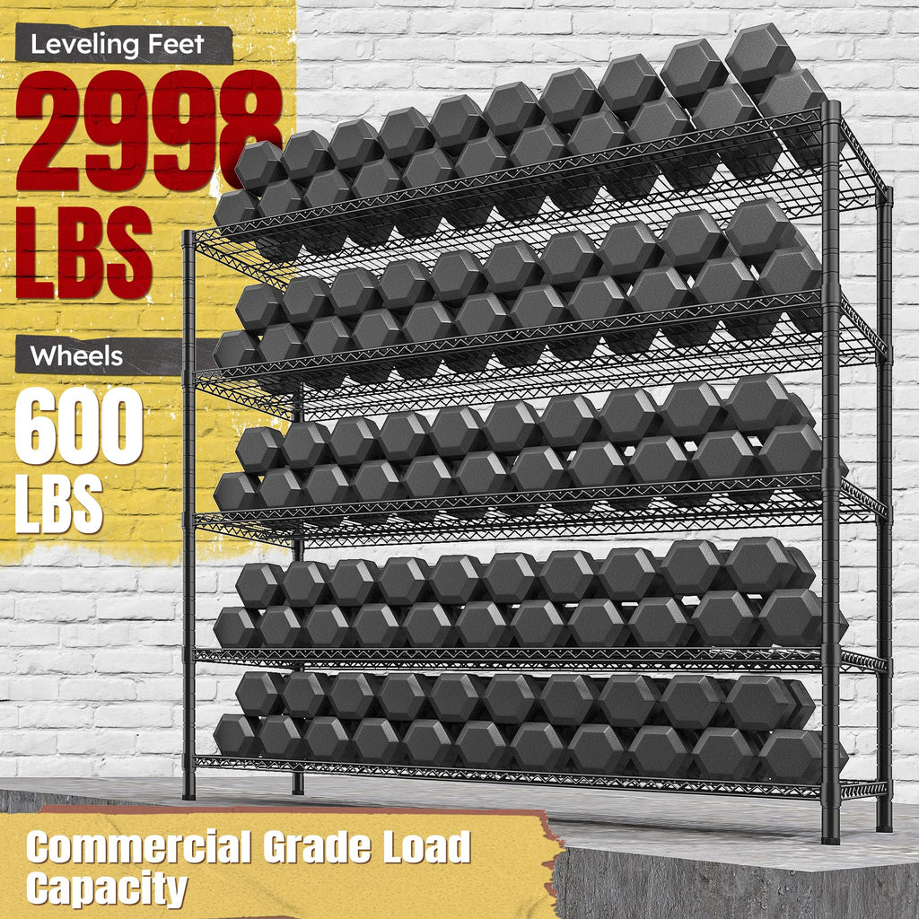 85.7" 5-Tier Adjustable Garage Shelving P72950
